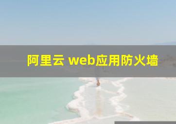 阿里云 web应用防火墙